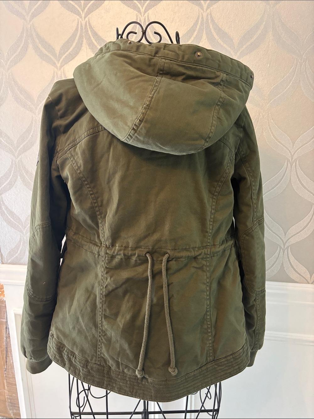 Hollister Olive Green Sherpa Hood Utility Jacket - Women - Picture 5 of 7